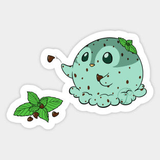 Penguinscoops - Mint chocolate Sticker